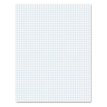 Ampad® Quadrille Pads, Quadrille Rule (5 Sq-in), 50 White (heavyweight 20 Lb) 8.5 X 11 Sheets freeshipping - TVN Wholesale